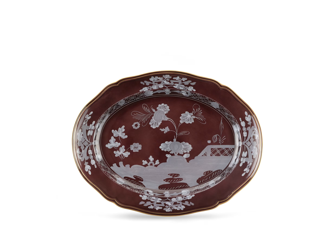 Ginori 1735 Castagna Oriente Italiano Large Oval Platter