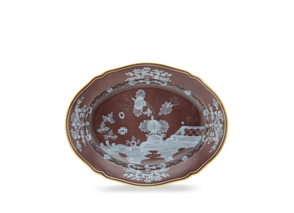 Ginori 1735 Castagna Oriente Italiano Oval Platter