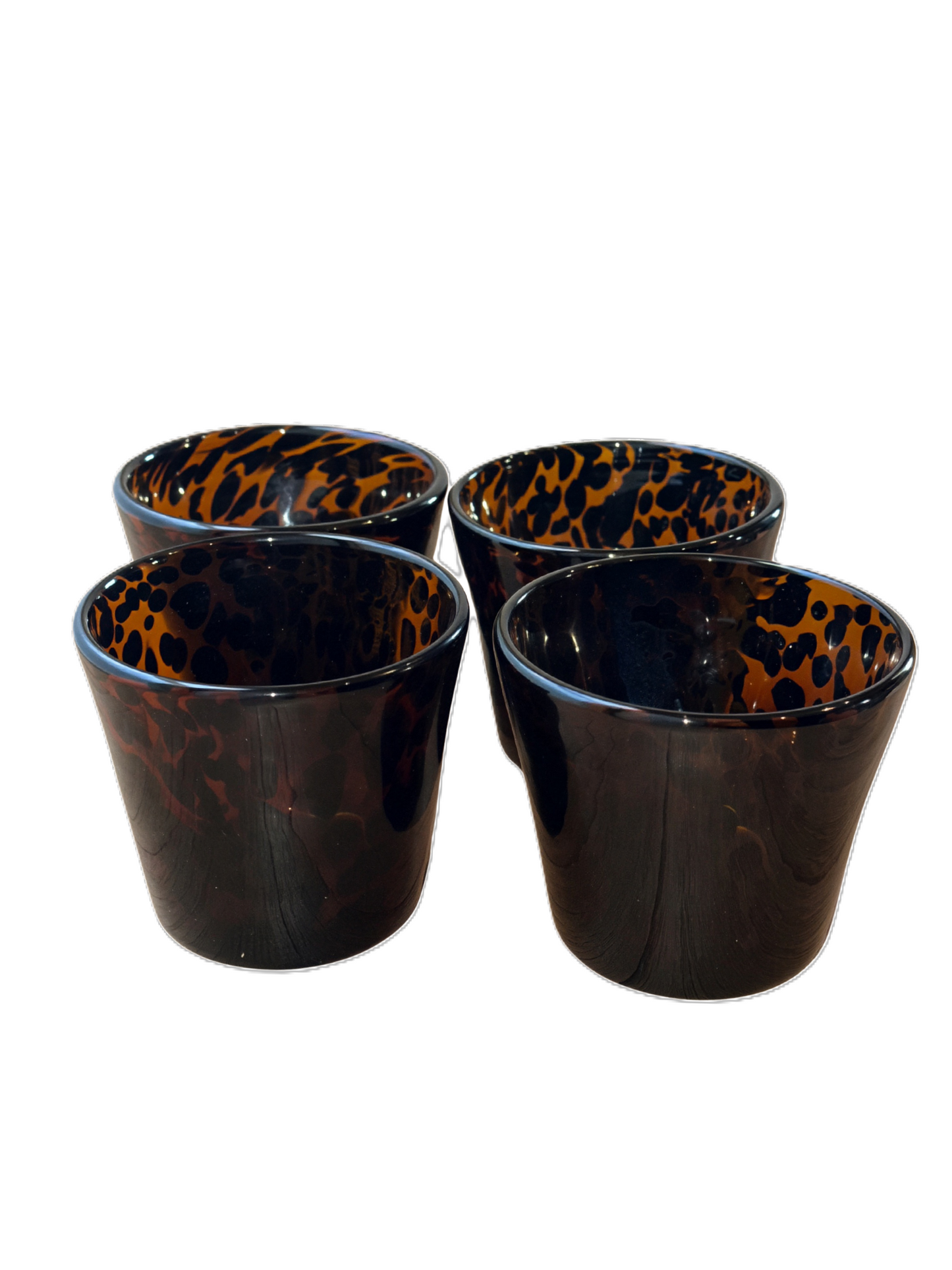 Sahara Tortoise Glass (S/4)