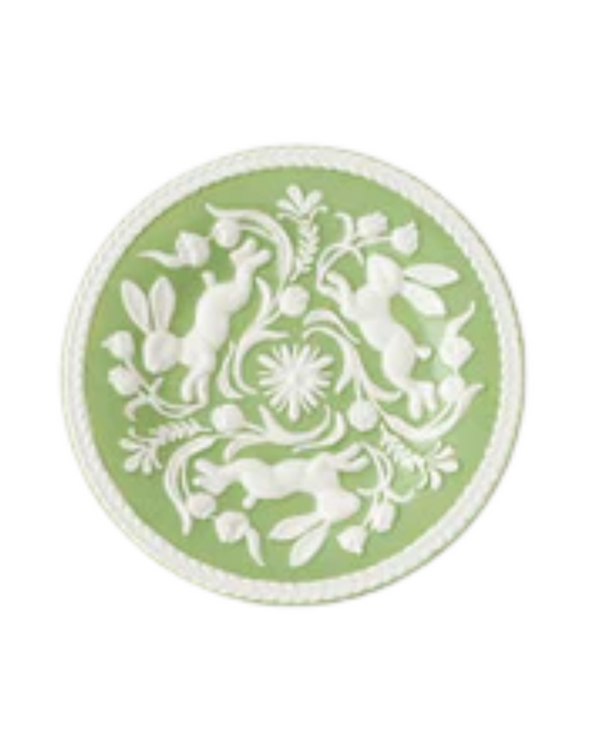 Green Bunny Salad Plate