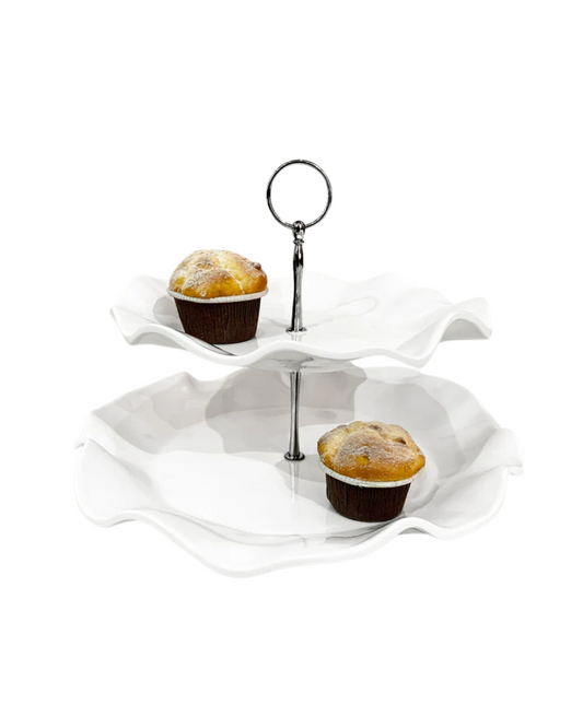 VIDA Havana Two Tiered Server (White)