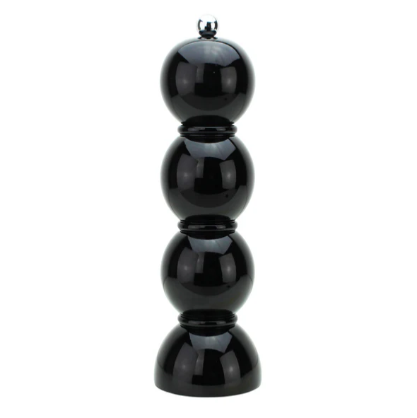 Black Bobbin Salt or Pepper Mill