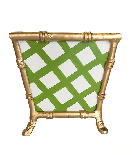 Bamboo in Green Lattice Cachepot