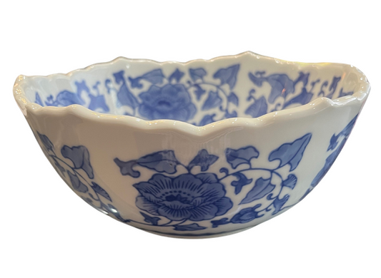 8" Blue & White Bowl