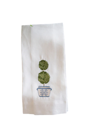 Double Boxwood Topiary Towel