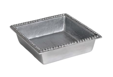 Silver Beaded Cocktail Napkin Holder