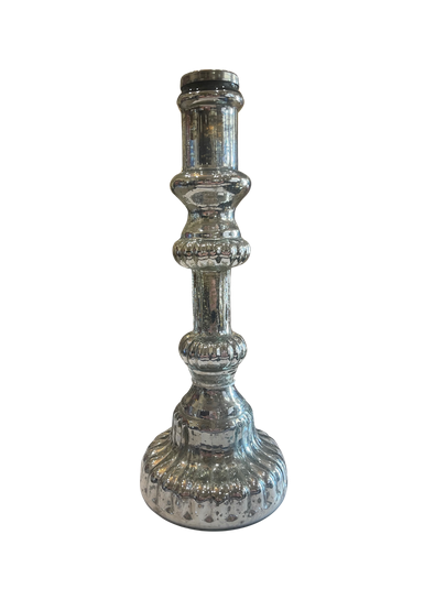 Mercury Glass Candle Holder 10.5"