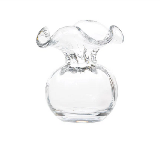 Hibiscus Glass Bud Vase
