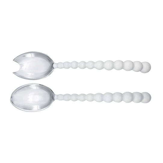 Pearled Large Salad Servers