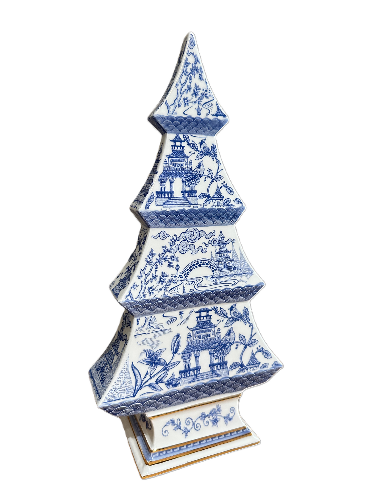 Blue/White Ceramic Tree