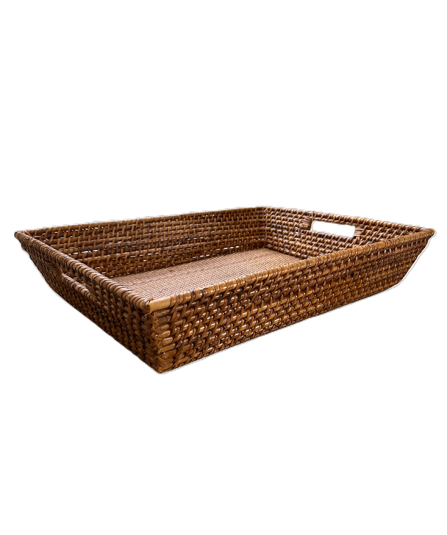 Lg. Rattan Tray with Handles